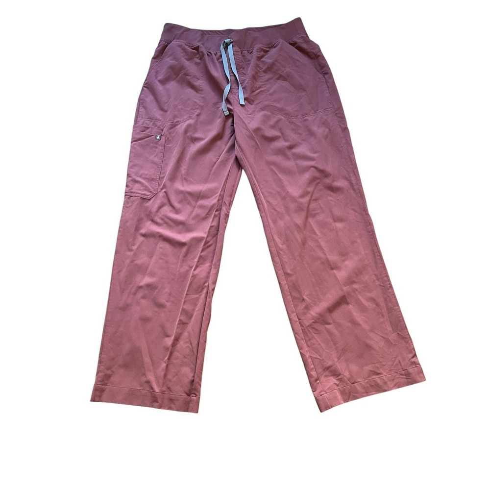 FIGS Isabel Wide Leg Scrub Pants Mauve 2XL - Picture 1 of 6